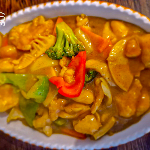 Blac de poulet au curry